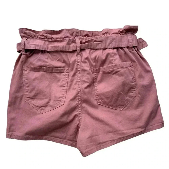 KENSIE | NWOT | PAPER BAG SHORT COTTON HIGH WAISTED | SIZE: 4/27 - Picture 4 of 9
